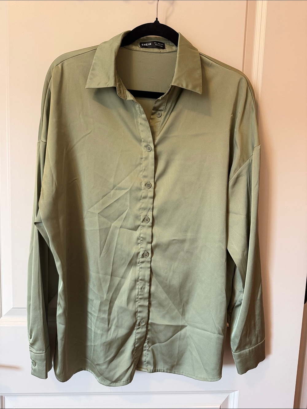 SHEIN Light Sage Green Blouse